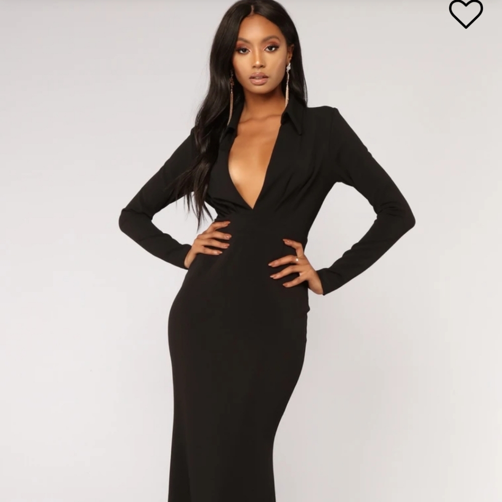 Black Mermaid cut dress